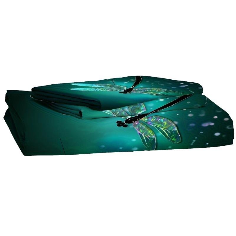 Dragonfly Printed Duvet Set Insect Animal Bedding Set For Bedroom Room Decoration Kit