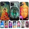 Черный чехол из ТПУ для iPhone 5 5s se 2020 6 6s 7 8 plus x 10 XR XS 11 12 13 mini pro MAX задняя крышка Medicine Buddha