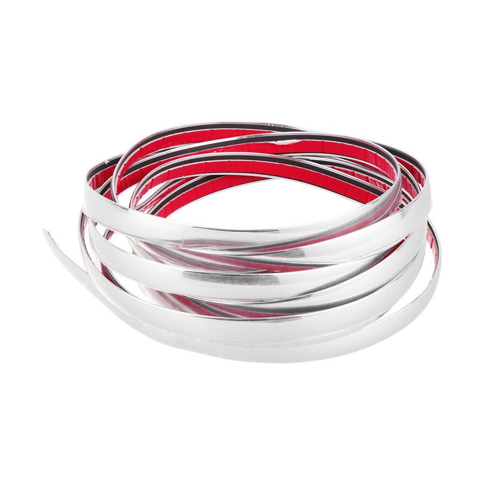 Width Styling Auto DIY Moulding Trim Adhesive Sticker  Bumper Protective Car Body Chrome Strip