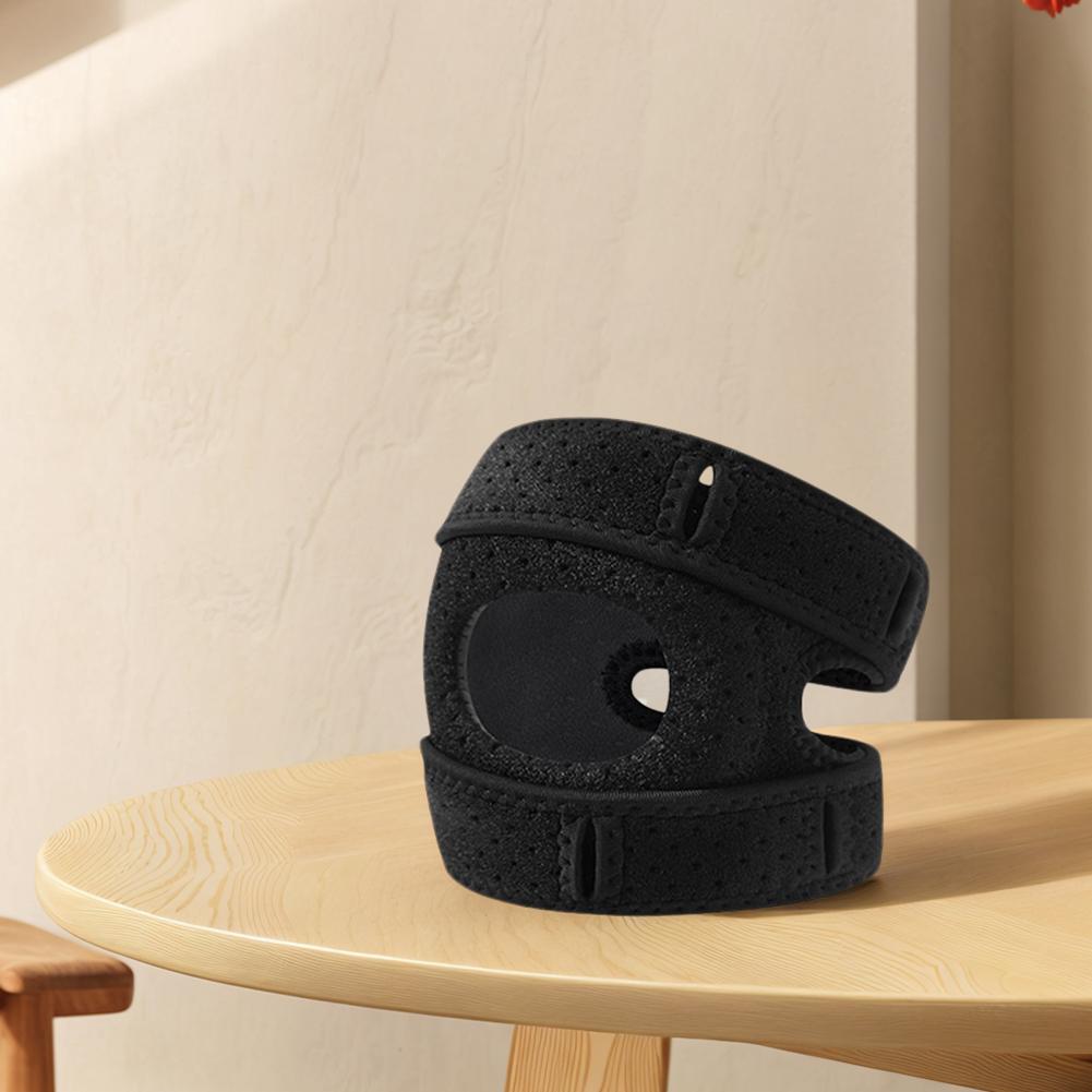 Регулируемый наколенник с открытой коленной чашечкой, поддерживающий ремешок для колена при травмах, беге, спорте и тренировках