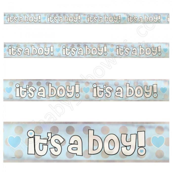 Unique Party Its A Boy Foil Baby Shower Banner