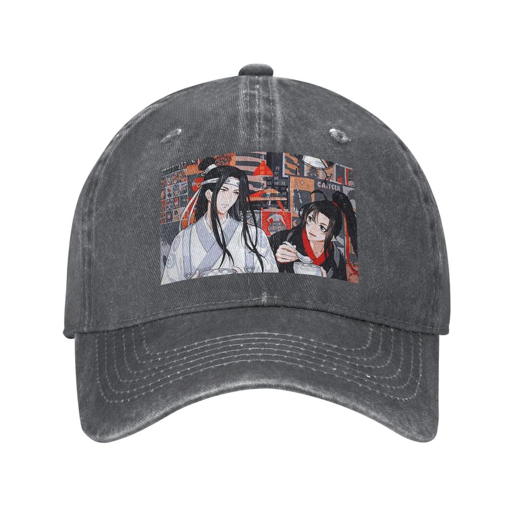 Неукротимый ВанСянь Кролик МоДаоЦзу Ши Бейсболки Snapback Стиранная Джинсовая Кепка Регулируемая Кепка Спортивная Бейсболка Ковбойская Кепка