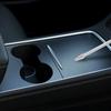 Для Tesla Model 3 Y-2023, наклейка на панель центральной консоли, пленка под дерево, карбоновая крышка центрального управления, салон автомобиля