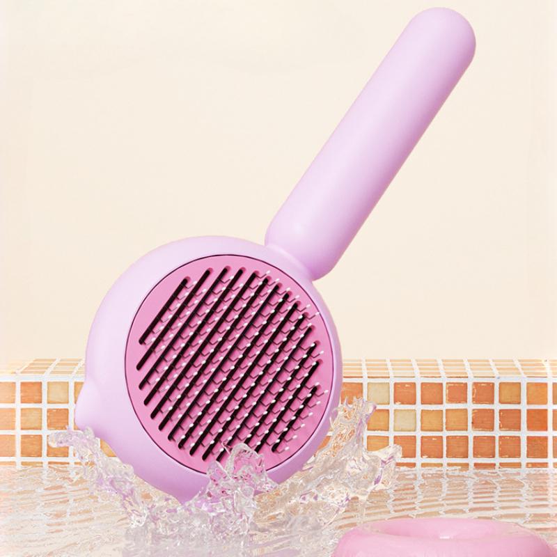 Расческа для кошек, удаление шерсти, щетка для красоты, длинная шерсть, самоочищающаяся щетка, собаки, аксессуары для домашних животных, кошек, удаление плавающей шерсти, инструмент для груминга