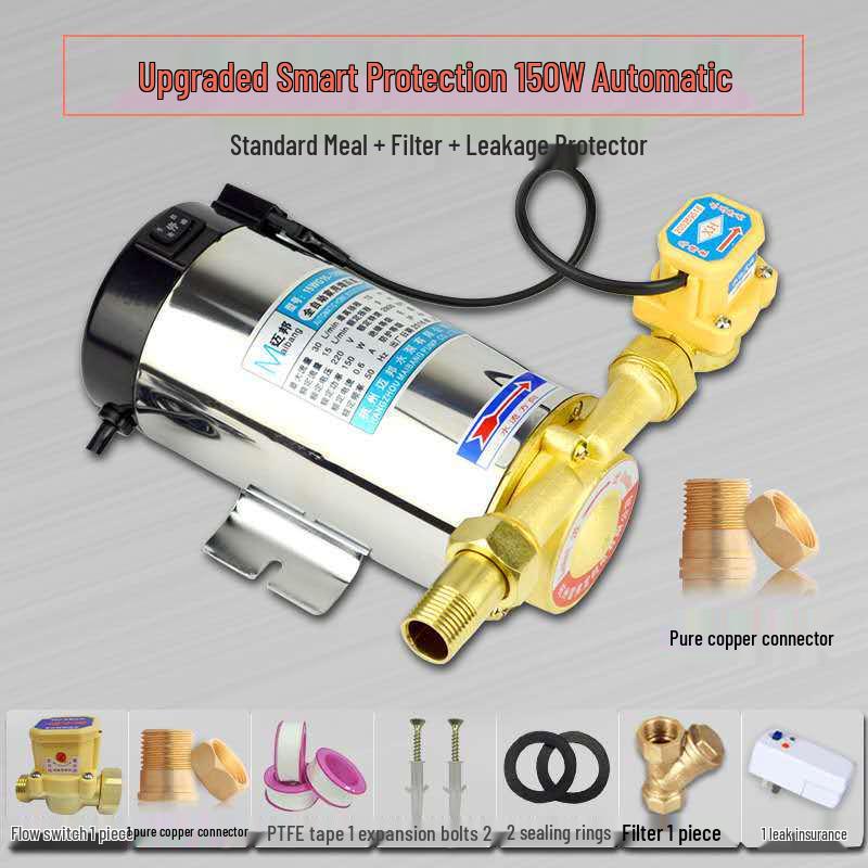 Автоматический бустерный насос из нержавеющей стали для горячей и холодной водопроводной воды: 90/100/120/150 Вт Нагреватель для трубопровода для всего дома.