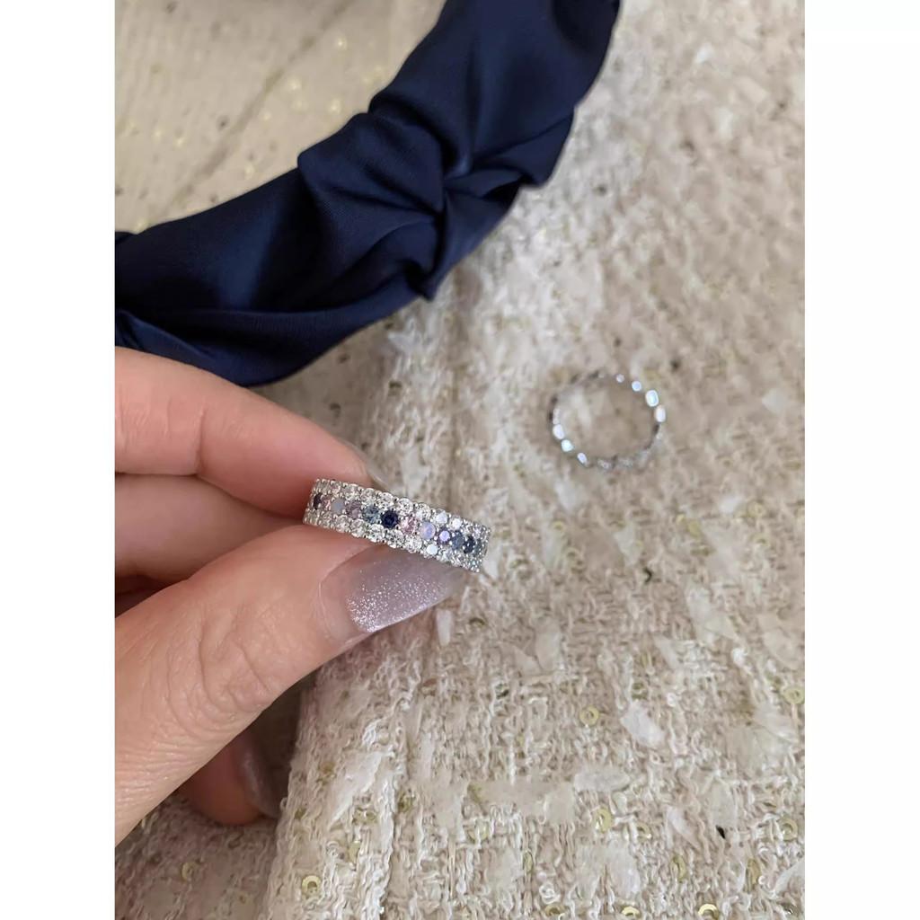 Luxurious Sparkling Zirconia Ring For Women With Adjustable Design And High-end Feel