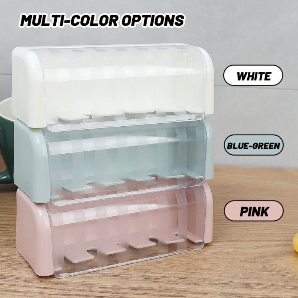 Punch-free Toothpaste Holder Wall-mounted Storage Rack Durable Toothbrush Holder