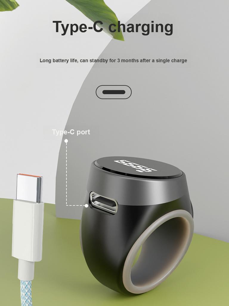 2 шт. Новый S9 Счетчик Пресс Ночник Кольцо на палец Зарядка Умный Электронный Цифровой Ручной Рекордер