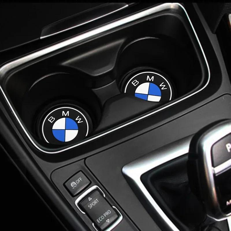 X5 X6 Silicone Car Coaster Cup Holder Coasters Center Console Drink Insert Mats For BMW X3 X5 F10 F20 F30 F34 F36 F15 E90 G32 G2
