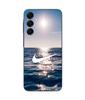 Чехол - Nike - Galaxy A16 - Силикон - Мягкий - Логотип белый море солнце