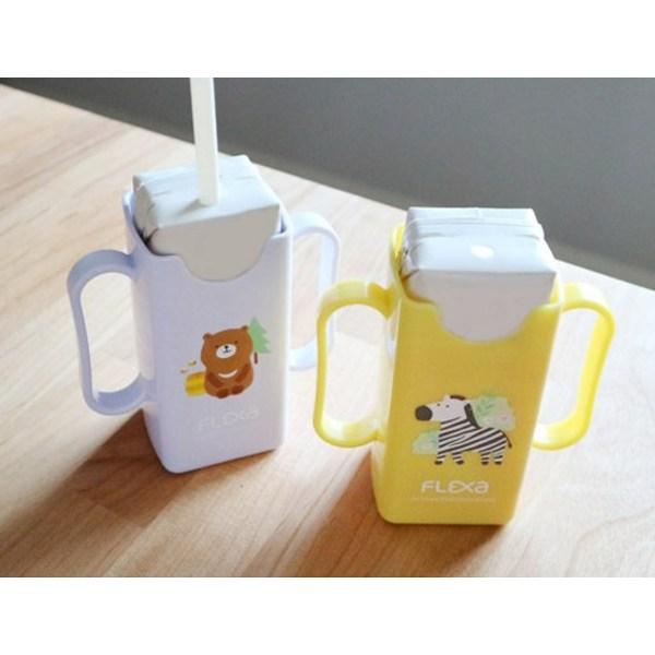 Flexa Mini Pack Holder 2-piece Set, Yellow, Purple, 1 Set