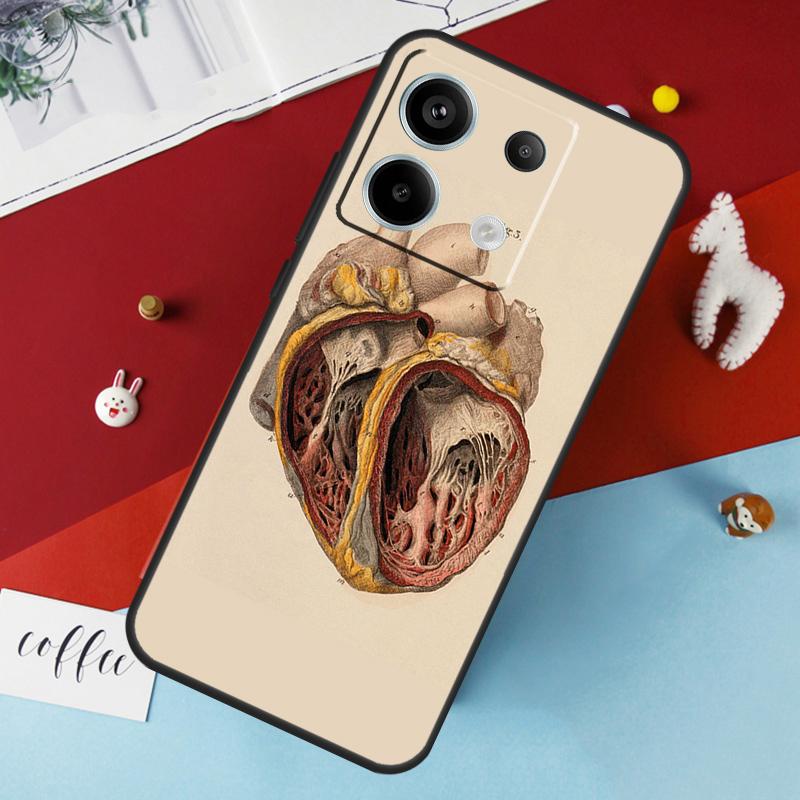 Human Anatomy Case For Xiaomi Redmi Note 12 11 10 9 8 13 Pro Plus 12S 11S 10S 9S 10A 9C 10C 12C 13C Cover