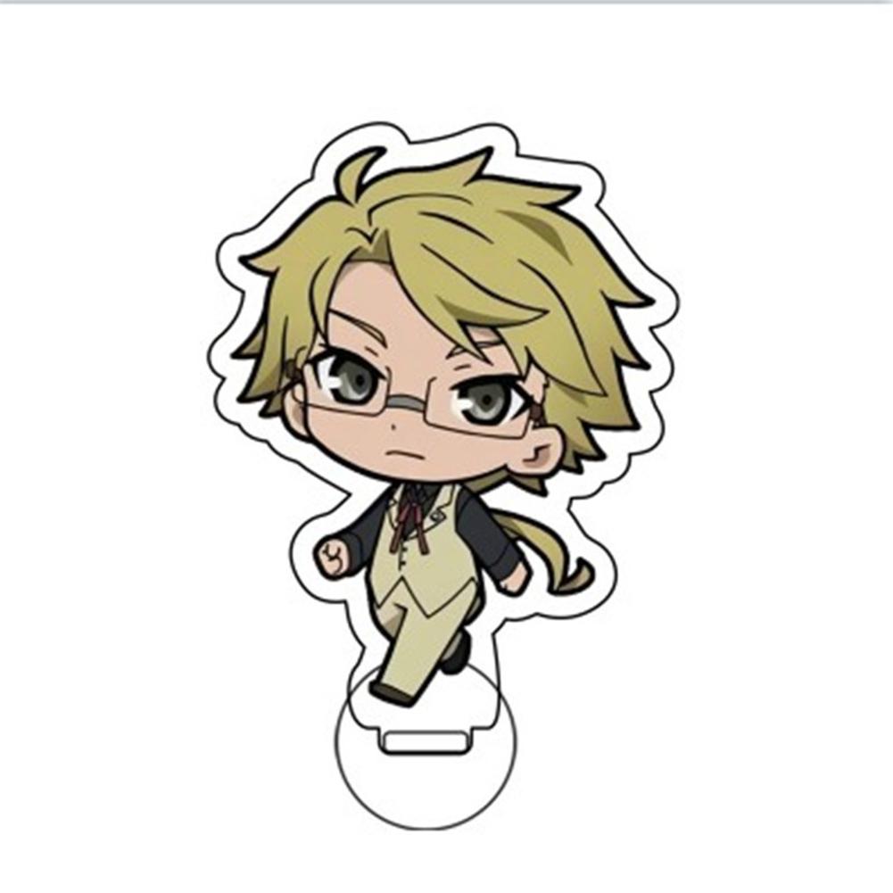 Акриловые Панельные Украшения Акриловая Подставка Кукла BSD Дазай Осаму Накахара Чуя Аниме Фигурка Модель Тарелка Настольный Декор Рождественские Подарки