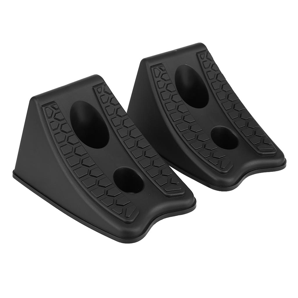 2pcs Car Antislip Block Plastic Car Tyre Slip Stopper Wheel Alignment Block