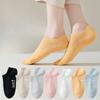 Женские короткие носки из чистого хлопка с защитой от запаха, не скатывающиеся, противоскользящие, с не сползающей пяткой, влагоотводящие и дышащие носки