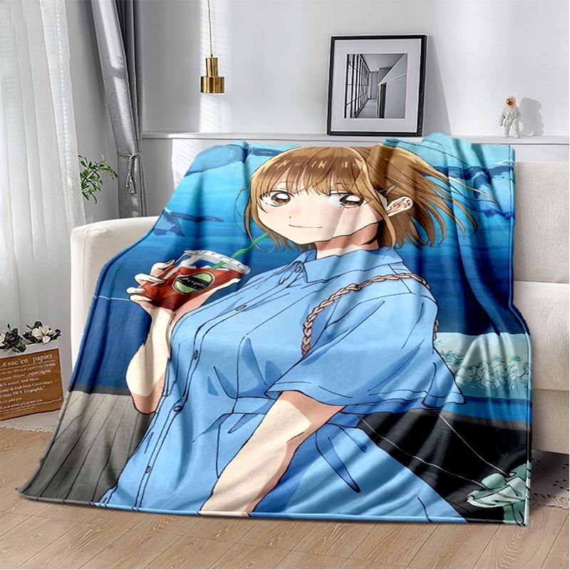 3D Мультяшное Синее Коробочка Ао Но Хако Любовь Аниме Плед, Мягкий Плед для Дома Спальни Кровати Дивана Пикника Путешествия Офиса Покрытие Дети