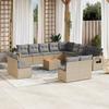 VidaXL Garden Lounge Set with Cushions 14 Pcs, Patio Sofas, Patio Furniture Set, Outdoor Furniture, Beige 3224820