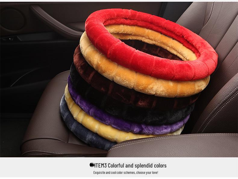 Зимняя плюшевая оплетка на руль - Теплая, дышащая, подходит для 98% моделей