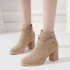 Модные женские ботильоны Новинка Мода 2024 Ботильоны Осень Большой размер Теплые Y2k По акции Горячий тренд Весна Пу Женская Короткая обувь