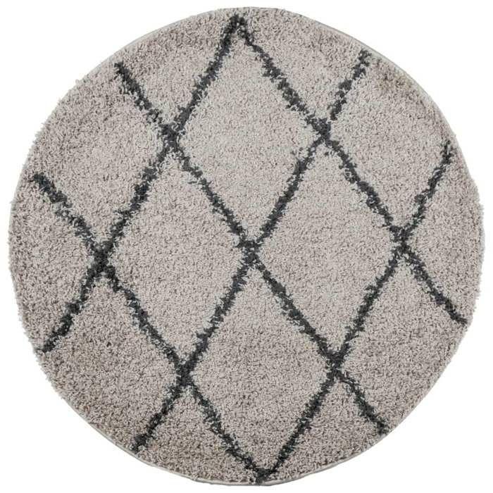 VidaXL Tapis Shaggy à Poils Longs, Moquette de Sol, Tapis de Zone, Carpette de Salon Salle de Séjour Chambre, Moderne, Beige 375397