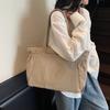 Women's Shoulder Bag Commuter Tote Bag Solid Color Handbag