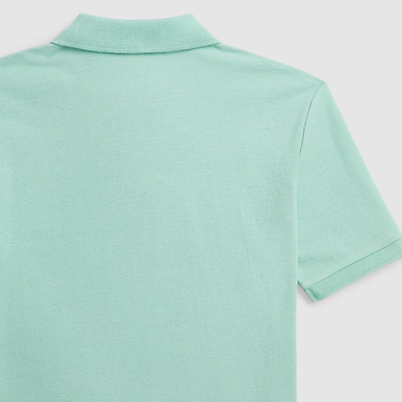 Polo Ralph Lauren Polo Shirt Ss24 Letter Crab Embroidery Casual Short Sleeve T Shirt Kids Tops Celadon CWPOKNIY8021085-300