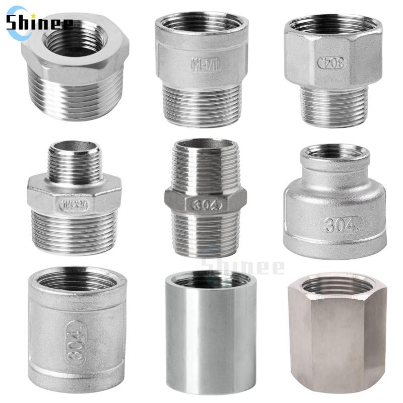 Сантехническое соединение 1/8” 1/4" 3/8" 1/2" 3/4" Нержавеющая сталь 304 Наружная внутренняя резьба Фитинг Переходник Адаптер для британской водопроводной трубы