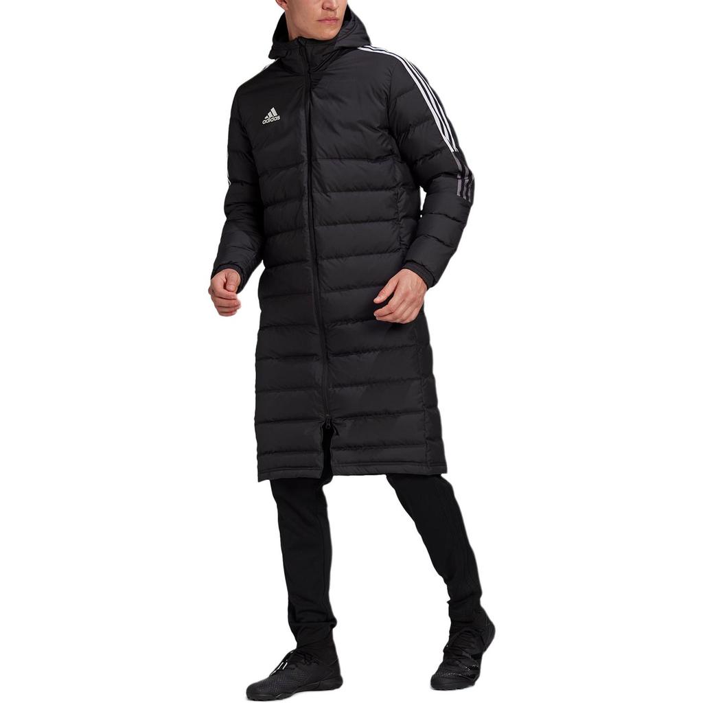 adidas Мужские пуховики Черные с капюшоном Умеренные GM5245-