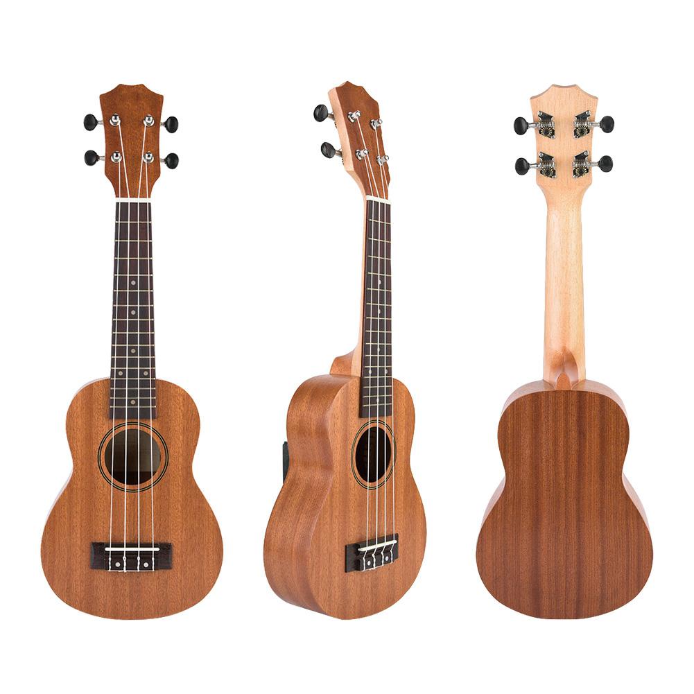 21 Inch Sapelli Ukulele 4 Strings Musical Instrument Toy Gift for Beginner Student Children Kid