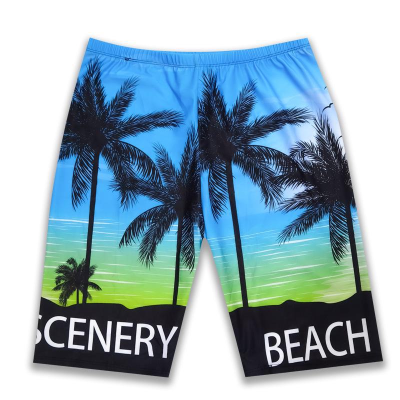 Мужские плавки средней длины, профессиональные пляжные длинные боксеры, купальники для мальчиков больших размеров для горячих источников