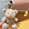 Backpack Pendant Keychain Sitting Bear Plush Doll Bear Plush Keychain Plush Keyring Bear Plush Doll