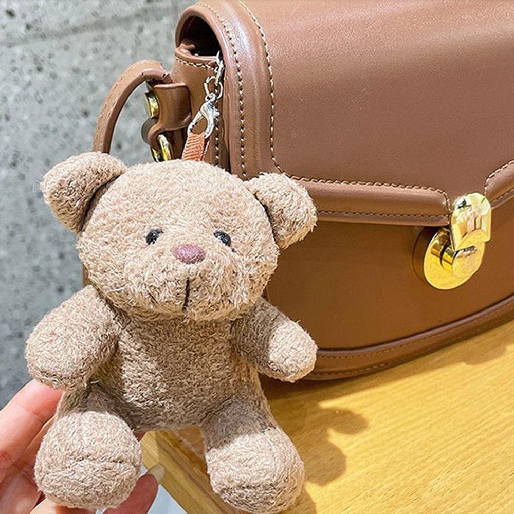 Backpack Pendant Keychain Sitting Bear Plush Doll Bear Plush Keychain Plush Keyring Bear Plush Doll
