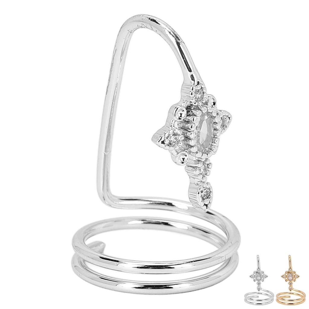 Women Finger Nail  Electroplated Copper Fashionable Fingernail Rings Nail Art Accessory