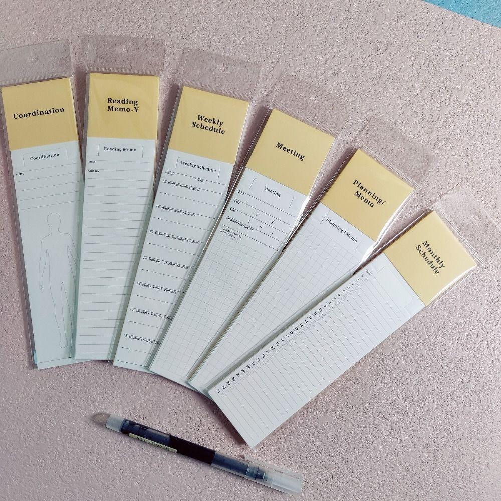 Bookmark Type Memo Pads To Do List Journal Note Pad Kawaii Note Paper  School Office