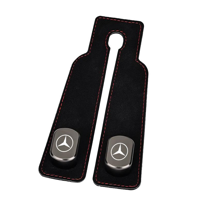 CSG1 Car Purse Hook PU Leather Double Metal Universal Hanger Car Seat Hooks For Mercedes-Benz W108 W124 W126 W140 W168 W169 W176