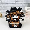 Highland Cow Glasses Holder Wooden Glasses Frame Display Rack Cartoon Animal Sunglass