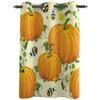 Осенняя тыква и пчела занавеска для окна гостиной спальни украшения шторы роскошные кухонные шторы ламбрекены