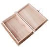 Wooden Hinged Lockable Box Jewellery Storage for Case Crfats Sundries Organizer
