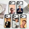 Чехол для телефона в стиле Крис Хемсворт C-Chris H-Hemsworth Для iPhone17,16,15,14,13,12,11 Plus,Pro Max Черная рамка Посеребренная крышка
