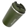 Double Layer Coffee Cup Leakproof Lid Travel Mug Portable Stainless Steel Mug  Hot Drinks