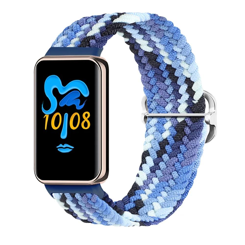 Эластичный нейлоновый ремешок Solo для браслета Honor Band 9 Женский Мужской Плетеный ремешок-петля с металлической застежкой для Honor Band 10 Correa