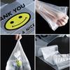 Plastic Bag Shopping Transparent Take-out Bag Convenient Smiley Disposable Supermarket Vest Tote Bag