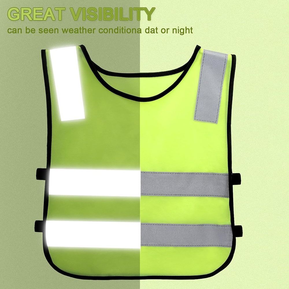 High Visibility Reflective Vest Fluorescent Reflective Clothing New Safety Vest  Kids