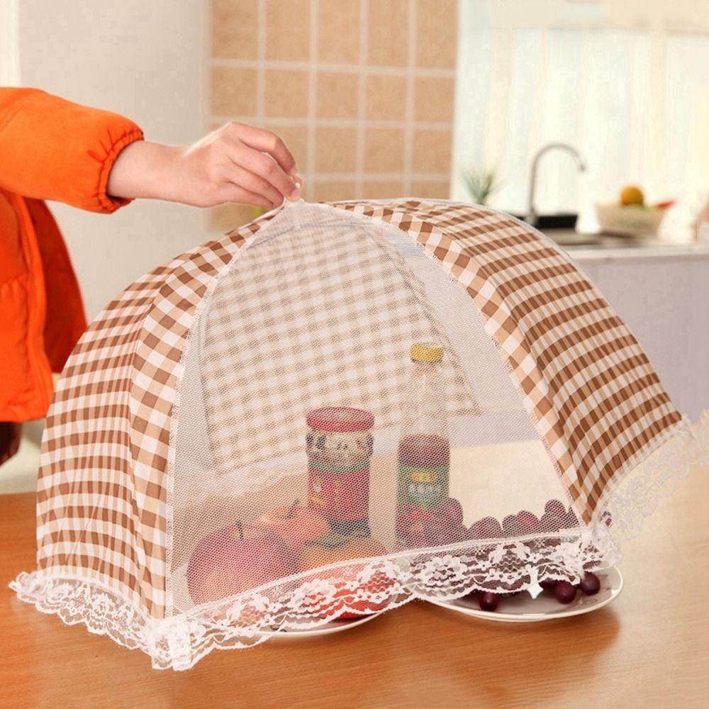 Складной большой кружевной дышащий противомушиный кухонный аксессуар крышка для пикника крышка для еды защитный чехол