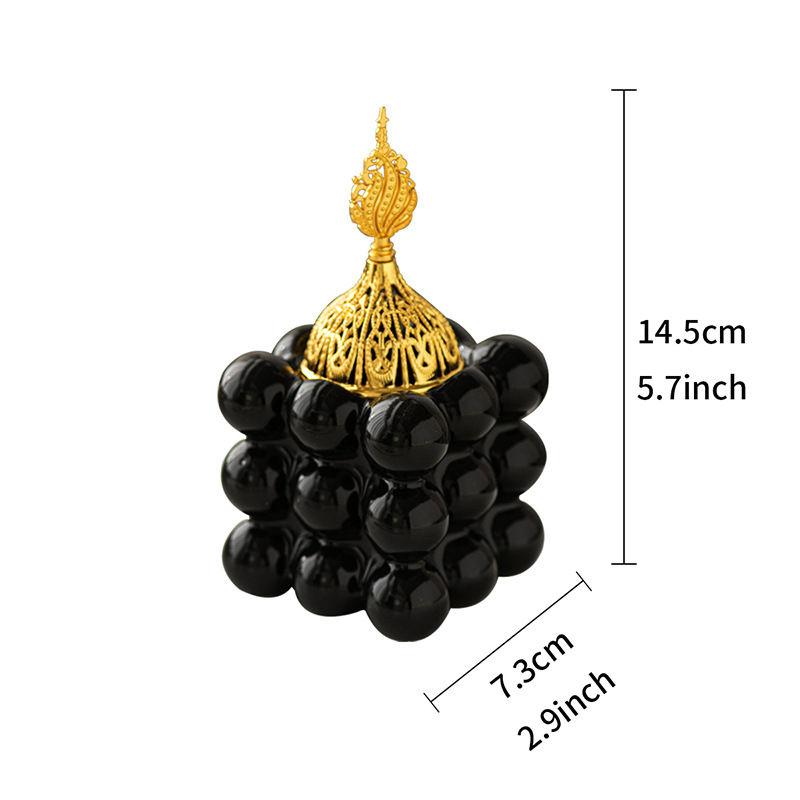 1 шт. Роскошная золотая арабская аромалампа керамика Аромалампа Ароматерапия Вдохновленный Ближним Востоком декор для дома йоги сада кемпинга