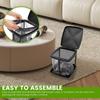 Foldable Garbage Bag Auxiliary Rack with Lid Trash Can Holder Retractable Rubbish Bin Stand  Home