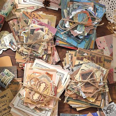 Креативный Скрапбукинг Винтажные Материалы Бумажный Комбо Набор DIY Junk Journal Коллаж Фотоальбом Ретро Арт
