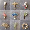 Creative Bow Metal Twist Animal Plant Brooch Accessories Women's Kids Holiday Party Brooches Gifts