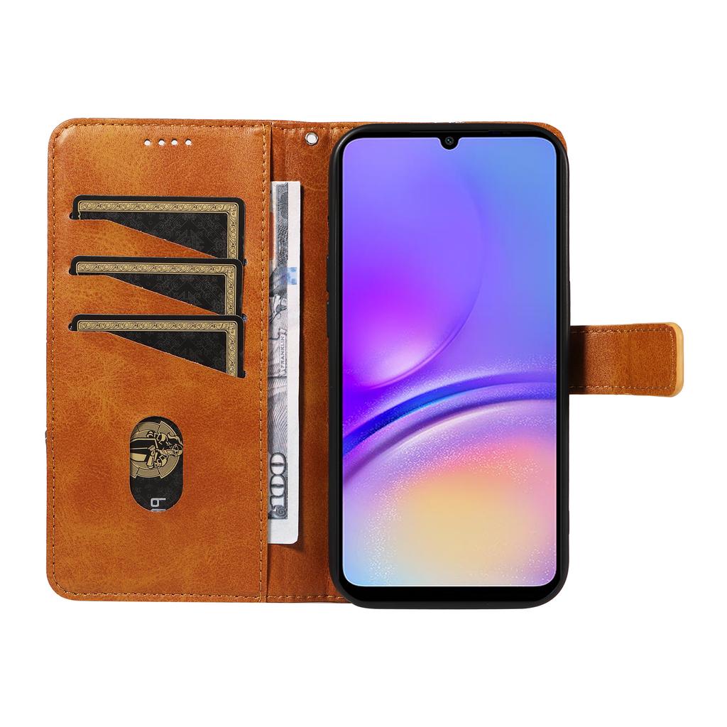 For Samsung Galaxy A05 4G Case Folding Stand Leather Phone Cover Geometric Line