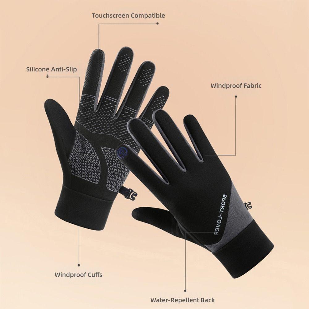 Windproof Warm Mittens Cold Resistance Full Finger Gloves Waterproof Gloves Autumn and Winter